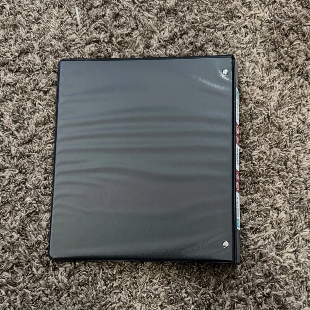 Black Durable View Binder